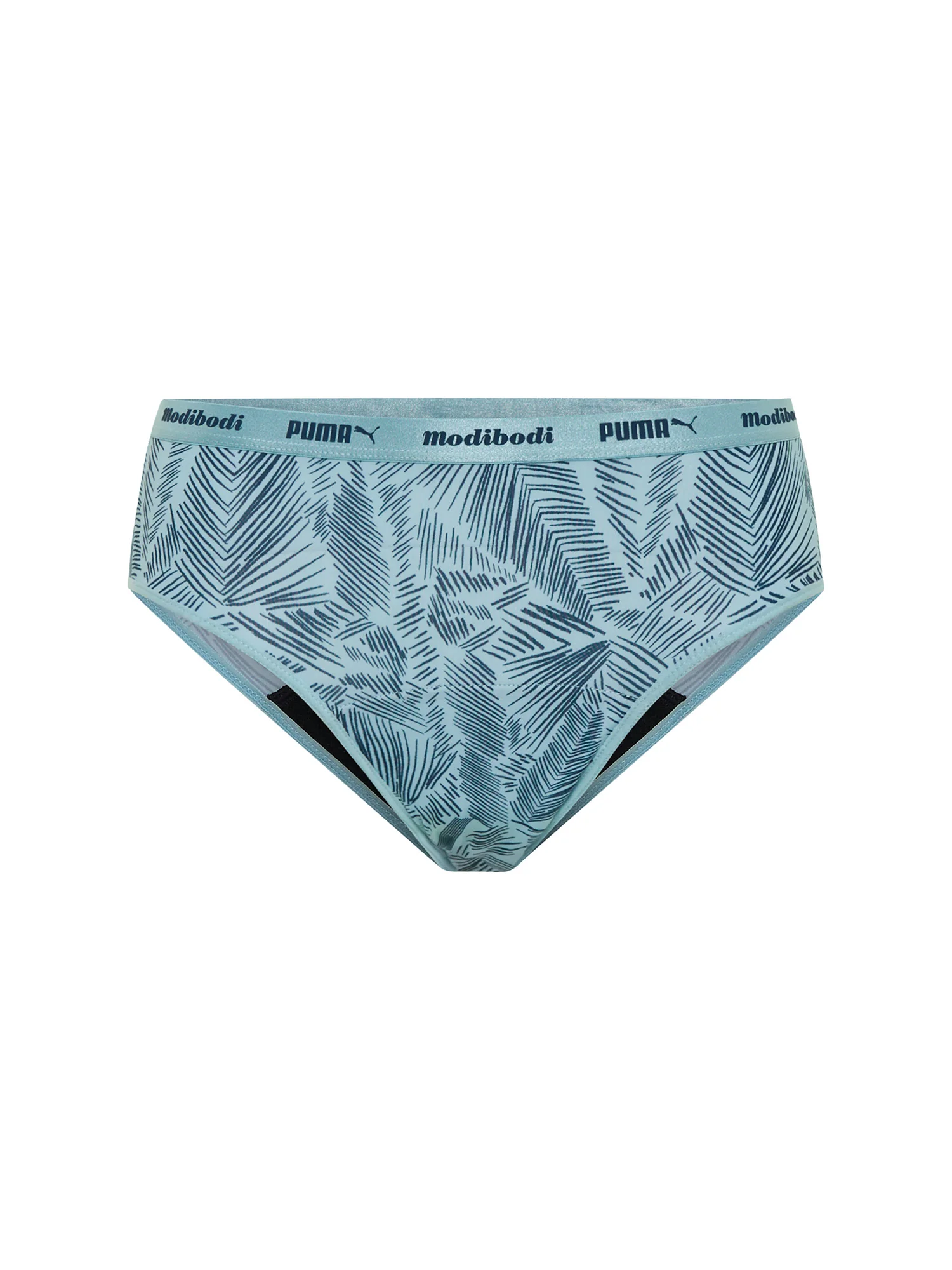 Puma X Modibodi Active Printed Classic Brief Moderate Palm Blue - Image 8