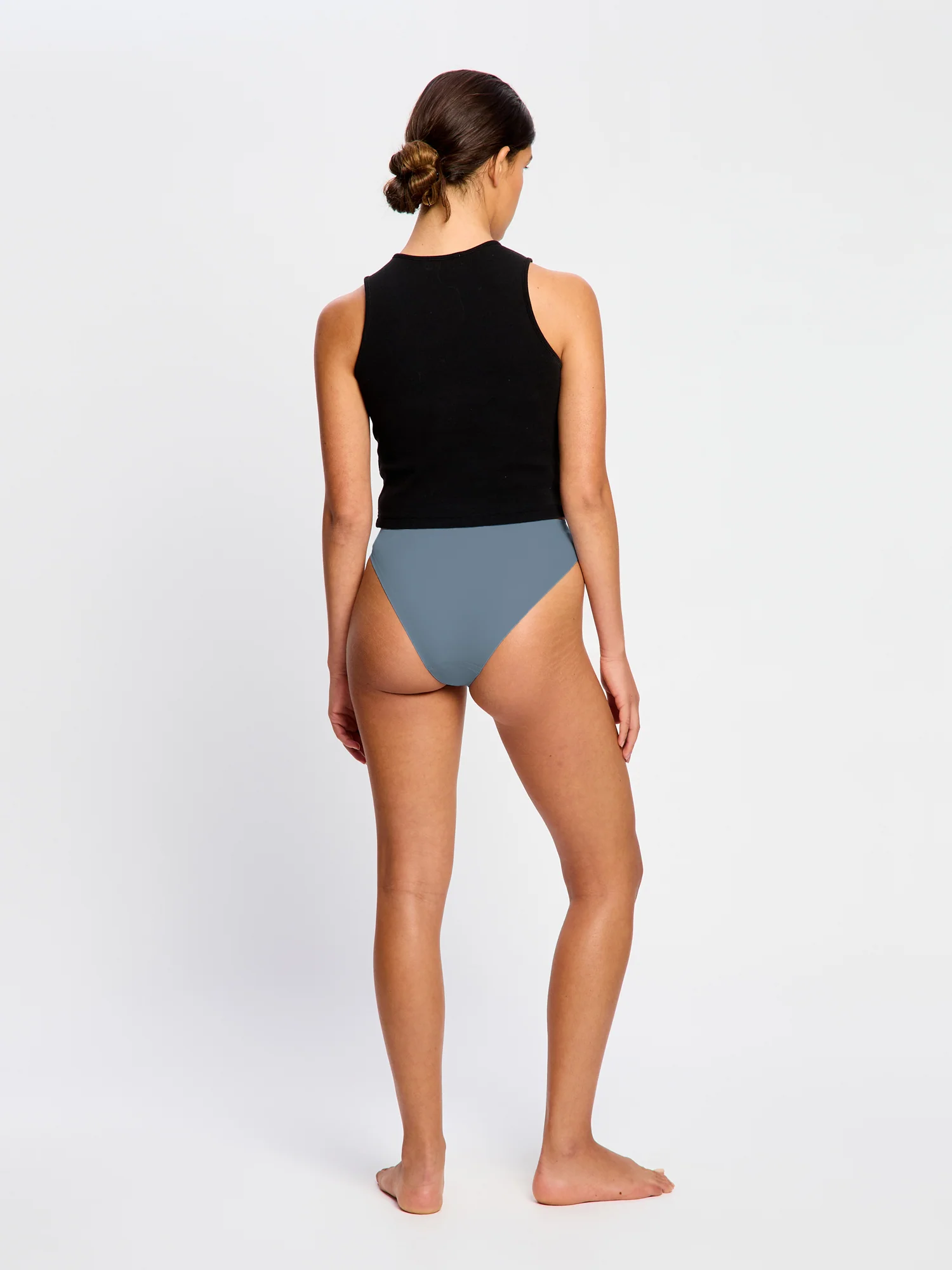 Puma X Modibodi Seamfree Active Hi-Leg Cheeky Moderate Native Blue - Image 3