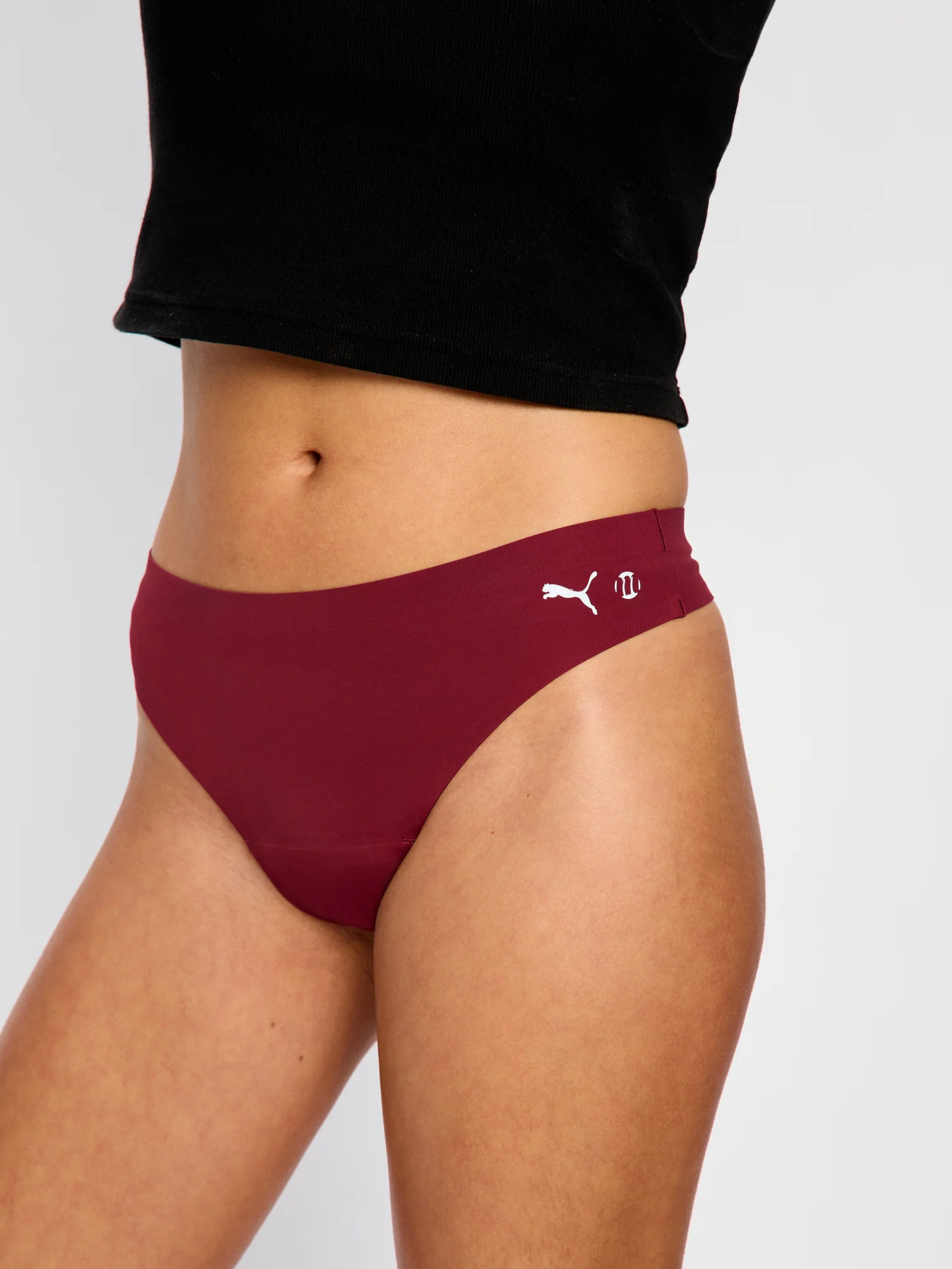 Puma X Modibodi Seamfree Active Thong Light Ruby Shimmer - Image 5