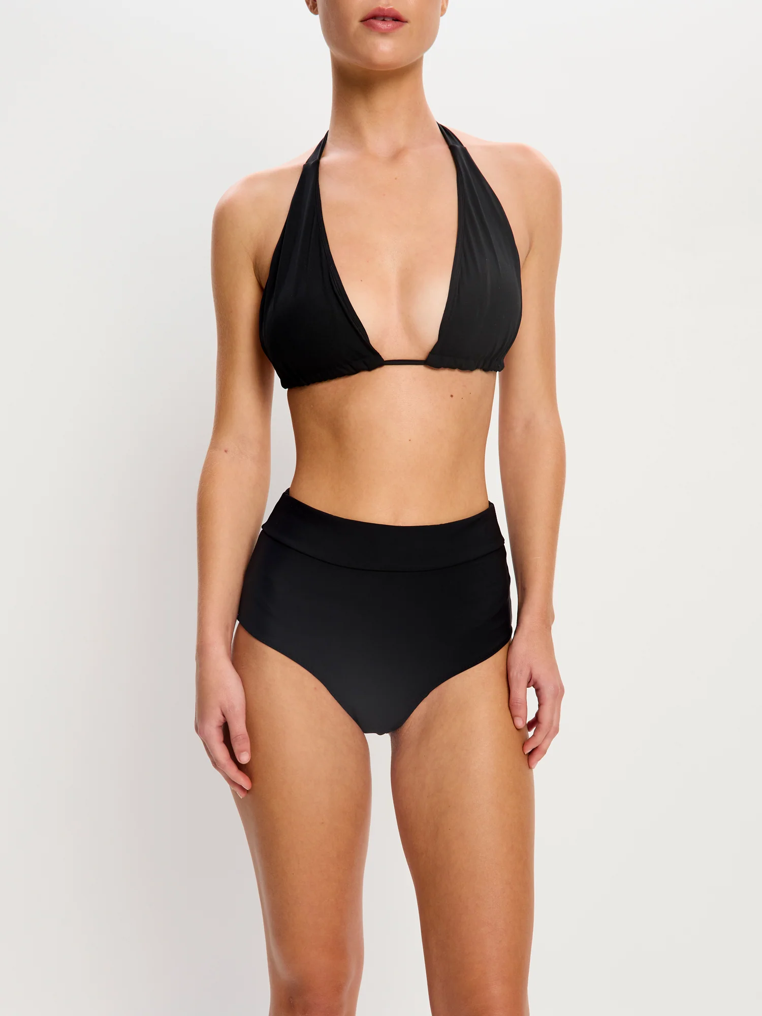 Swimwear Hi-Waist Bikini Brief Light Black - Image 4