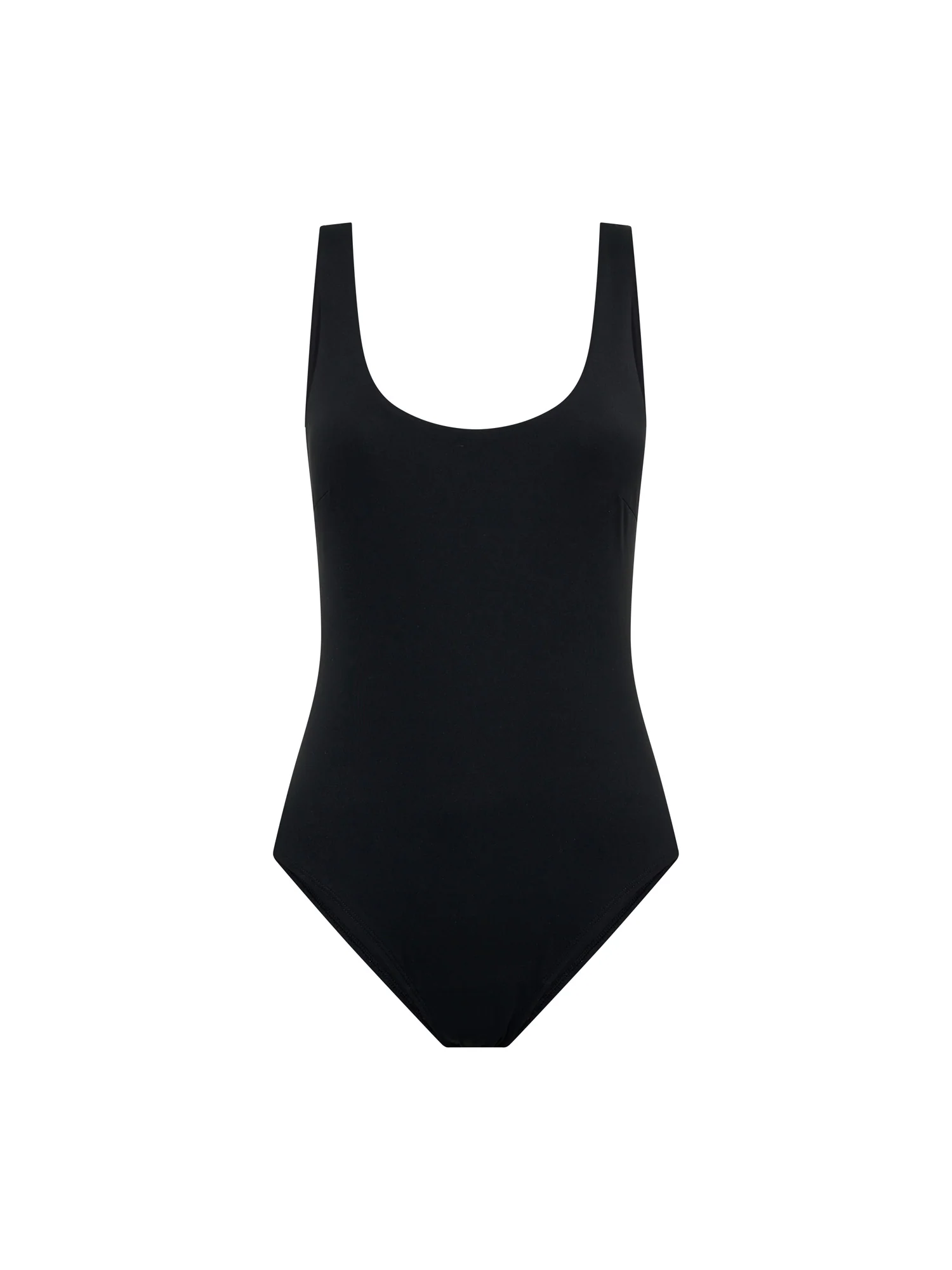 Swimwear Scoop Neck One Piece Light Black - Image 9