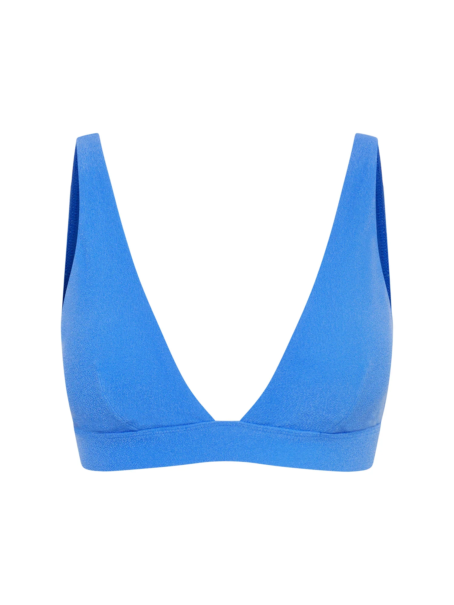 Swimwear Soft Stretch Plunge Bikini Top Ultramarine Blue - Image 6
