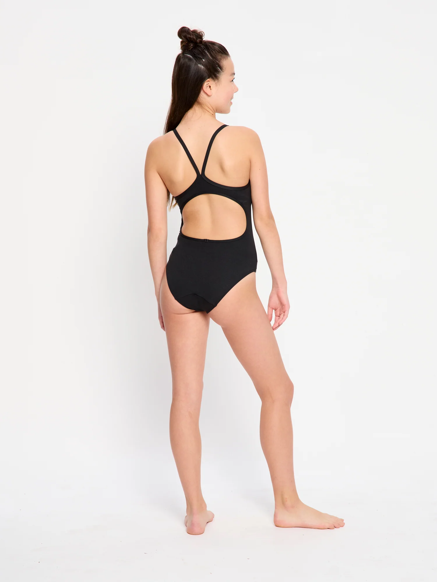 Teen Swimwear Performance One Piece Light Black - Image 4